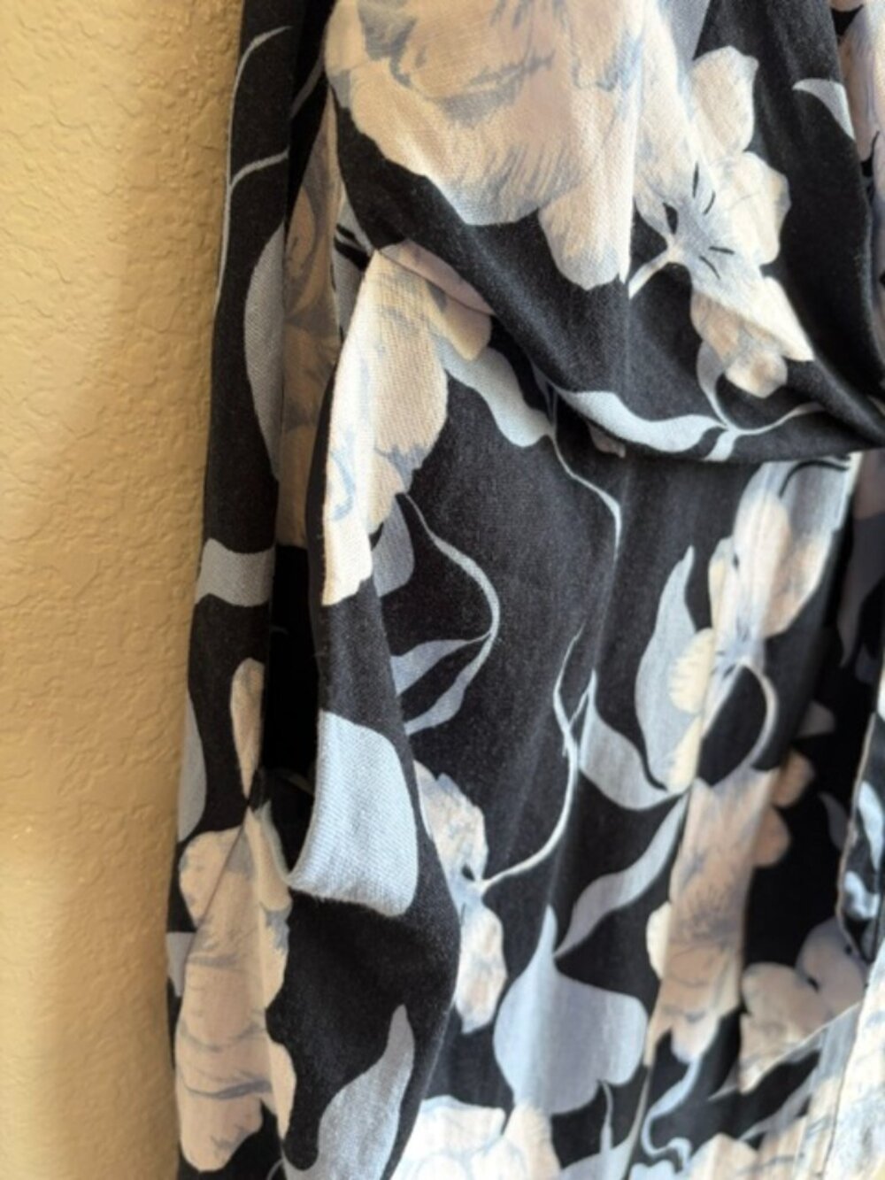 NWT Ellen Tracy Women's Floral Print Linen Blend Wrap Style Large Summer Resort - Picture 7 of 11
